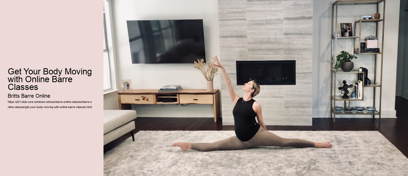 Get Your Body Moving with Online Barre Classes 